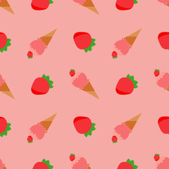 Packaging for ice cream. Seamless background. Vector illustration for web design or print.