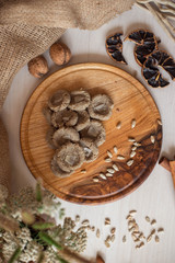 Fototapeta premium Home-made sweets, sugar free. Diet dessert for a healthy diet and diabetics. Candy made from natural ingredients.