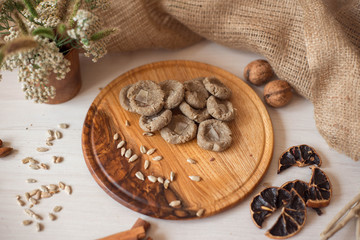 Home-made sweets, sugar free. Diet dessert for a healthy diet and diabetics. Candy made from natural ingredients.