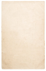 Old paper sheet Grungy cardboard stains isolated white background