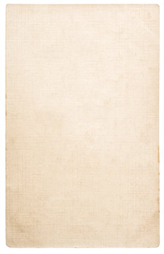 Old paper sheet Grungy cardboard stains isolated white background