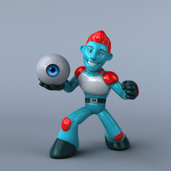 Red Robot - 3D Illustration