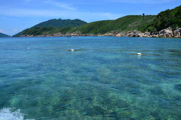 Naklejka premium Tropical island in the sea