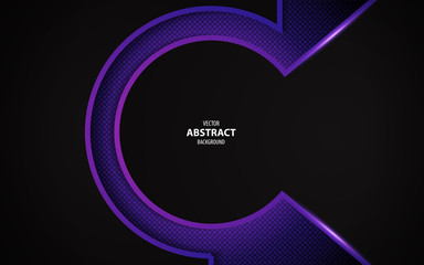 Abstract black background a combination with stripes and light purple background. Modern violet colors element vector design for use frame, cover, banner, business, advertising, corporate