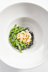 Risotto with squid