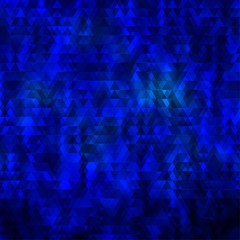 Light BLUE vector background with lines, triangles.