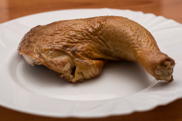 chicken, food, meat, meal, dinner, fried, cooked, roast, isolated, white, plate, fried, baked, grilled, delicious, dish, baking, Breakfast, Bird, Turkey, closeup, lunch, delicious