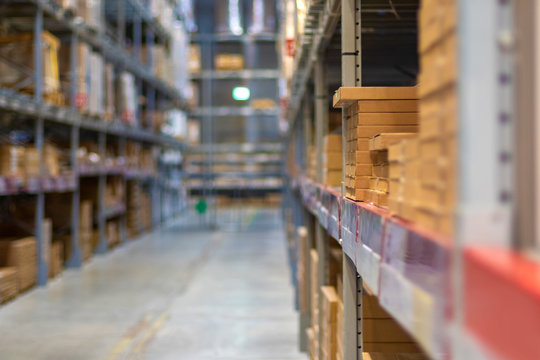 Modern warehouse / focus with shallow depth of field