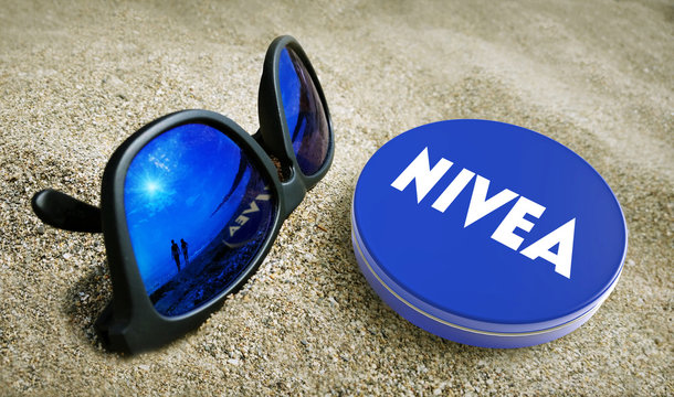 Nivea Creme on the beach