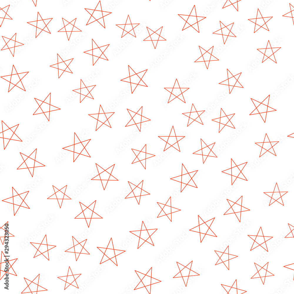 Poster stars in different shapes and forms. merry christmas and new year seamless vector pattern. colorful 