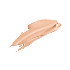 Makeup beige stroke shiny isolated on white background