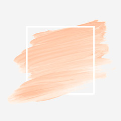 Logo brush stroke paint background vector. Perfect painted design for logo, sale banner or headline.