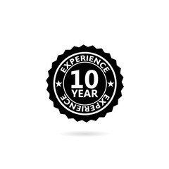 10 years experience web icon illustration isolated on white background