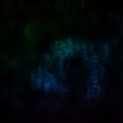 Dark Blue, Green vector backdrop with lines, triangles.