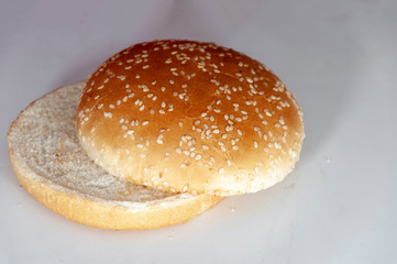 Bun bread with sesame seeds