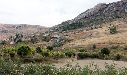 Fototapeta na wymiar Typical landscape in the south of Madagascar