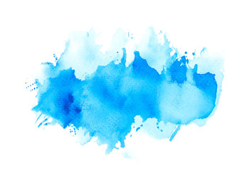 brush splash blue watercolor.creative image