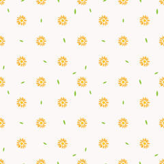 Flower seamless pattern background. Vector illustration.