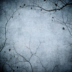 Grunge image of tree silhouettes. Perfect halloween background.