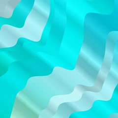 Light Blue, Green vector backdrop with bent lines. Abstract gradient illustration with wry lines. Pattern for booklets, leaflets.