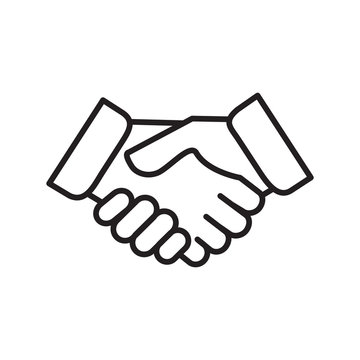 Handshake icon vector design template