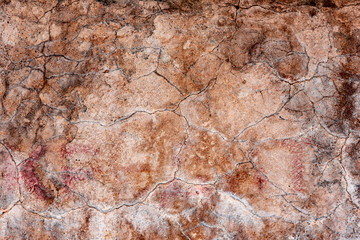 Texture of a concrete wall with cracks and scratches which can be used as a background