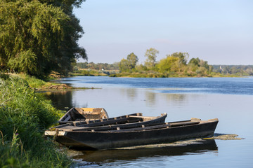 Fototapeta na wymiar on the banks of the Loire river