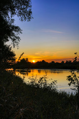 Naklejka premium on the banks of the Loire river