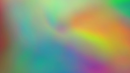 Blurry green yellow orange red purple blue. Rainbow color gradient. Abstract blurred background