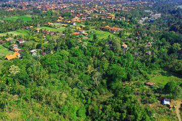 Obraz premium Aerial view of Ubud Village, Bali.
