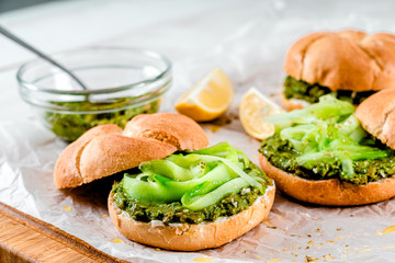 Greek Avocado Sandwiches With Sliced Cucumber
