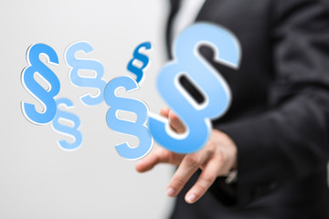 law justice court in hand