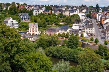 Fototapeta na wymiar Stadtansicht von Weilburg an der Lahn