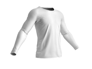 lanck white shirt and 3d render on white