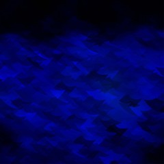 Dark BLUE vector template with crystals, squares.