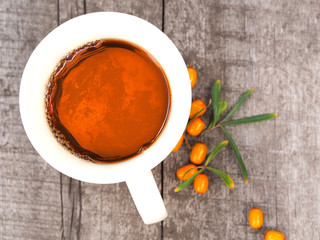 Orange sea-buckthorn berries