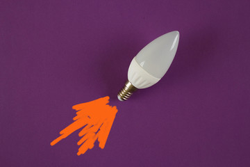 Light bulb as an idea symbol