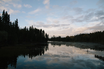 lake and sky canada