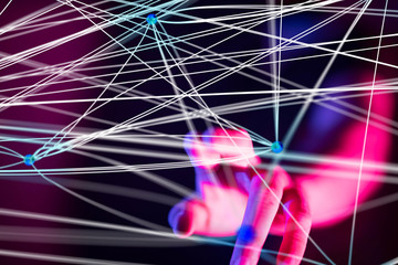 Digital Network and data concept