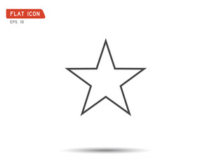Clasic star Icon Vector, logo flat eps, illustration