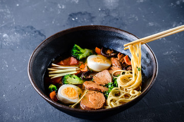 Japanese ramen soup