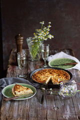 Onion pie quiche