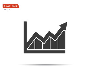 Business graph Icon Vector, logo eps illustration