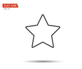 Clasic star Icon Vector, logo flat eps, illustration