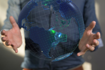 Global network and data exchanges over the world