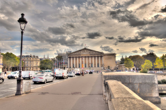 Paris, National Assembly, HDR image