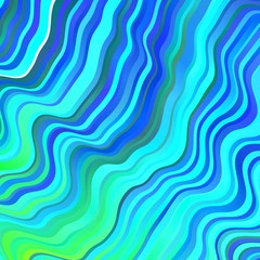 Light Blue, Green vector backdrop with bent lines.