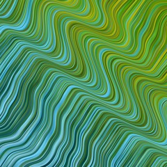 Light Blue, Green vector template with wry lines. Gradient illustration in simple style with bows. Pattern for websites, landing pages.