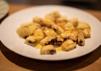 Pancakes with  chocolate
