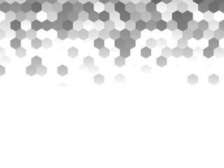 Honeycomb grey background. Vector illustration for card